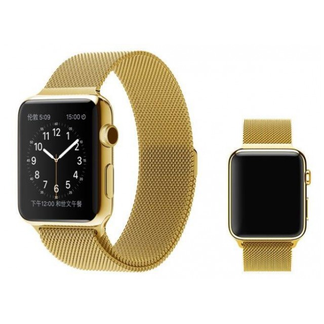 картинка Ремешок Apple Watch Milanese Loop 42mm Metal Gold от магазина КомпьютерЦентр