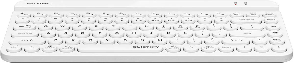 картинка Клавиатура A4Tech Fstyler FBK30 White USB беспроводная BT/ Radio slim Multimedia (FBK30) от магазина КомпьютерЦентр
