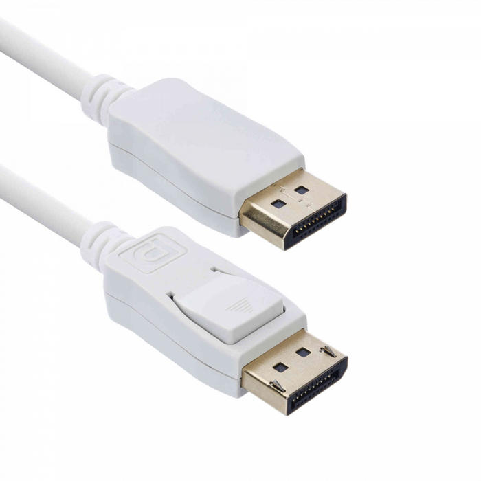 картинка Кабель ACD-DDPM4-18W (ACD-DDPM4-18W) DisplayPort 1.4, Golden Plated,20m/ 20m, Белый, 1.8м, (742415 от магазина КомпьютерЦентр