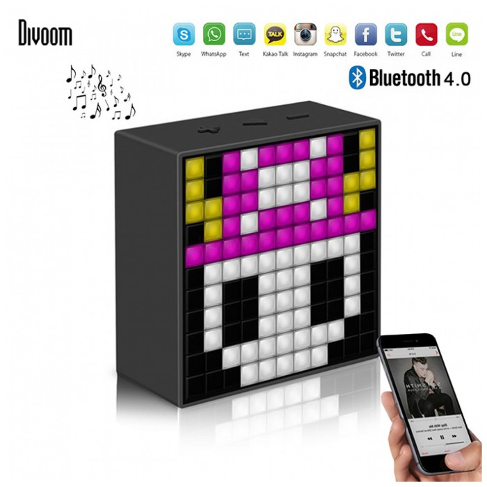 картинка Акустическая система Divoom Timebox Bluetooth Black от магазина КомпьютерЦентр