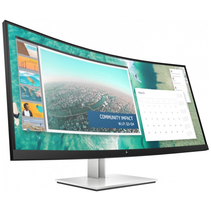 картинка Монитор HP 34'' EliteDisplay E344c Curved Black/ Silver  (6GJ95AA) от магазина КомпьютерЦентр