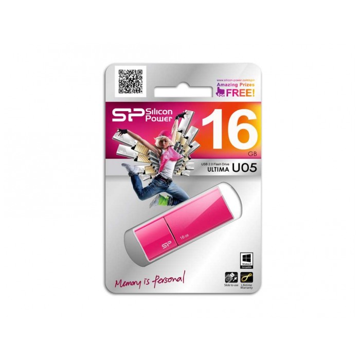 картинка Флешка USB SiliconPower 16Gb Ultima U05 Peach (SP016GBUF2U05V1H) от магазина КомпьютерЦентр