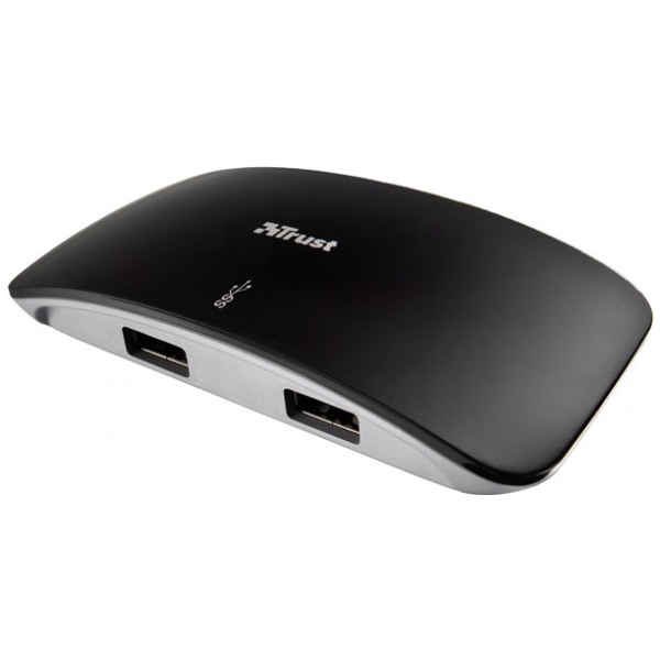 картинка HUB USB Trust 4-port Curve USB 2.0 & 3.0 Black (17908) от магазина КомпьютерЦентр