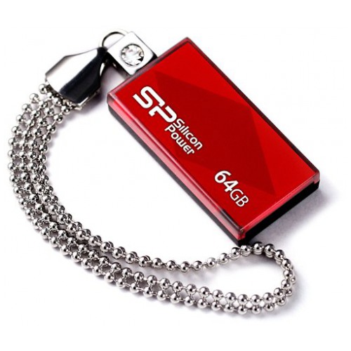 картинка Флешка USB SiliconPower 64Gb Touch 810 Red (SP064GBUF2810V1R) от магазина КомпьютерЦентр