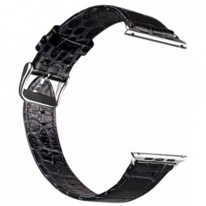 картинка Ремешок Apple Watch Crocodile Leather 40/ 42mm Black от магазина КомпьютерЦентр