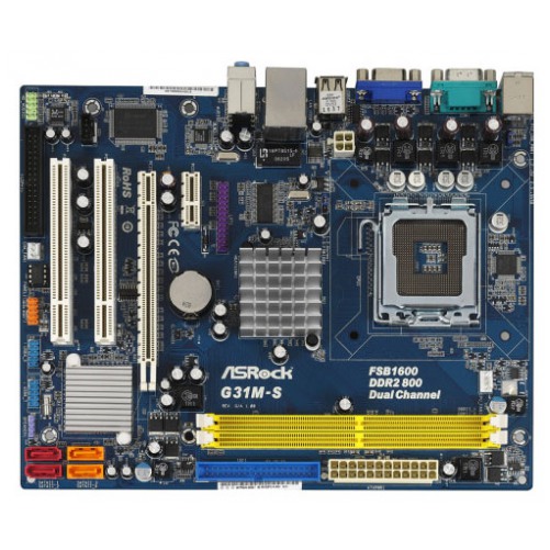 картинка Материнская плата ASRock G31M-S R2.0 (G31M-S) от магазина КомпьютерЦентр