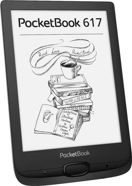 картинка Электронная книга PocketBook 617 1024x758/  E-ink Carta/  8Gb/  Подсветка/  Black (PB617-P-RU) от магазина КомпьютерЦентр