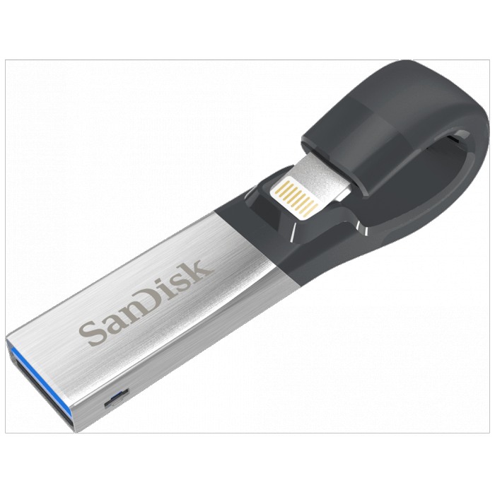 картинка Флешка USB SanDisk 128Gb iXpand Mini Lightning USB3.0 (SDIX40N-128G-GN6NE) от магазина КомпьютерЦентр