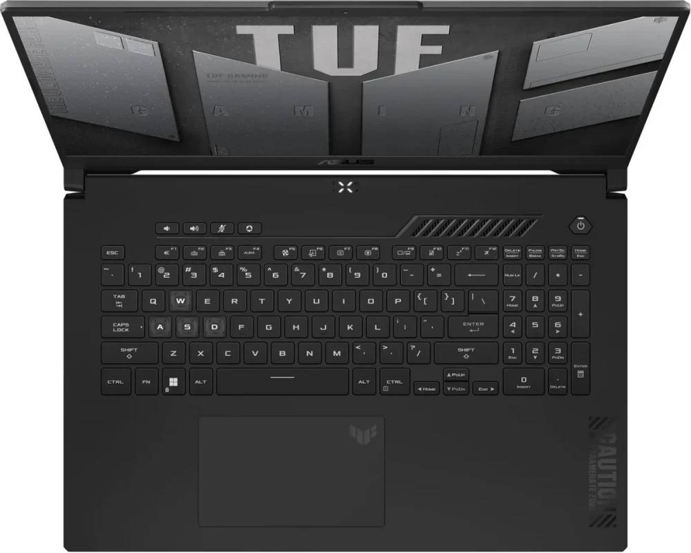 картинка Ноутбук ASUS TUF Gaming FA707NVR-HX023 17.3'' FHD IPS/  Ryzen 7 7435HS/  16ГБ/  512ГБ SSD/  NVIDIA GF RTX 4060/  DOS/  Mecha Gray от магазина КомпьютерЦентр