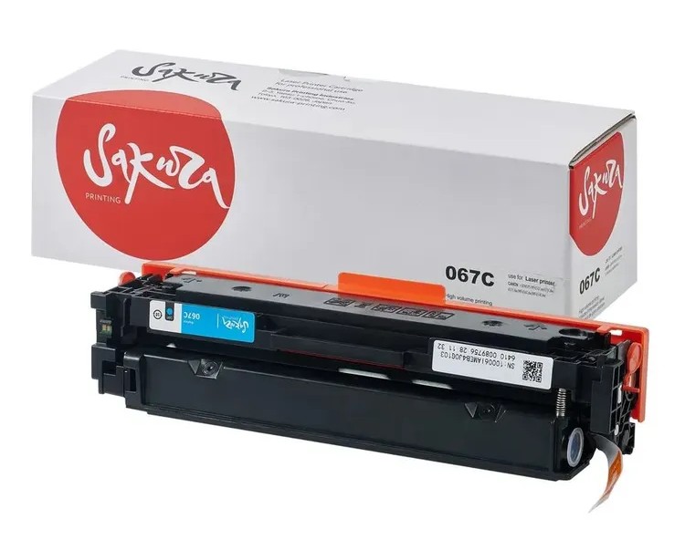 картинка Картридж Sakura 067C SA067C-ECO (5101C002) для Canon, голубой (чип без счетчика копий) от магазина КомпьютерЦентр