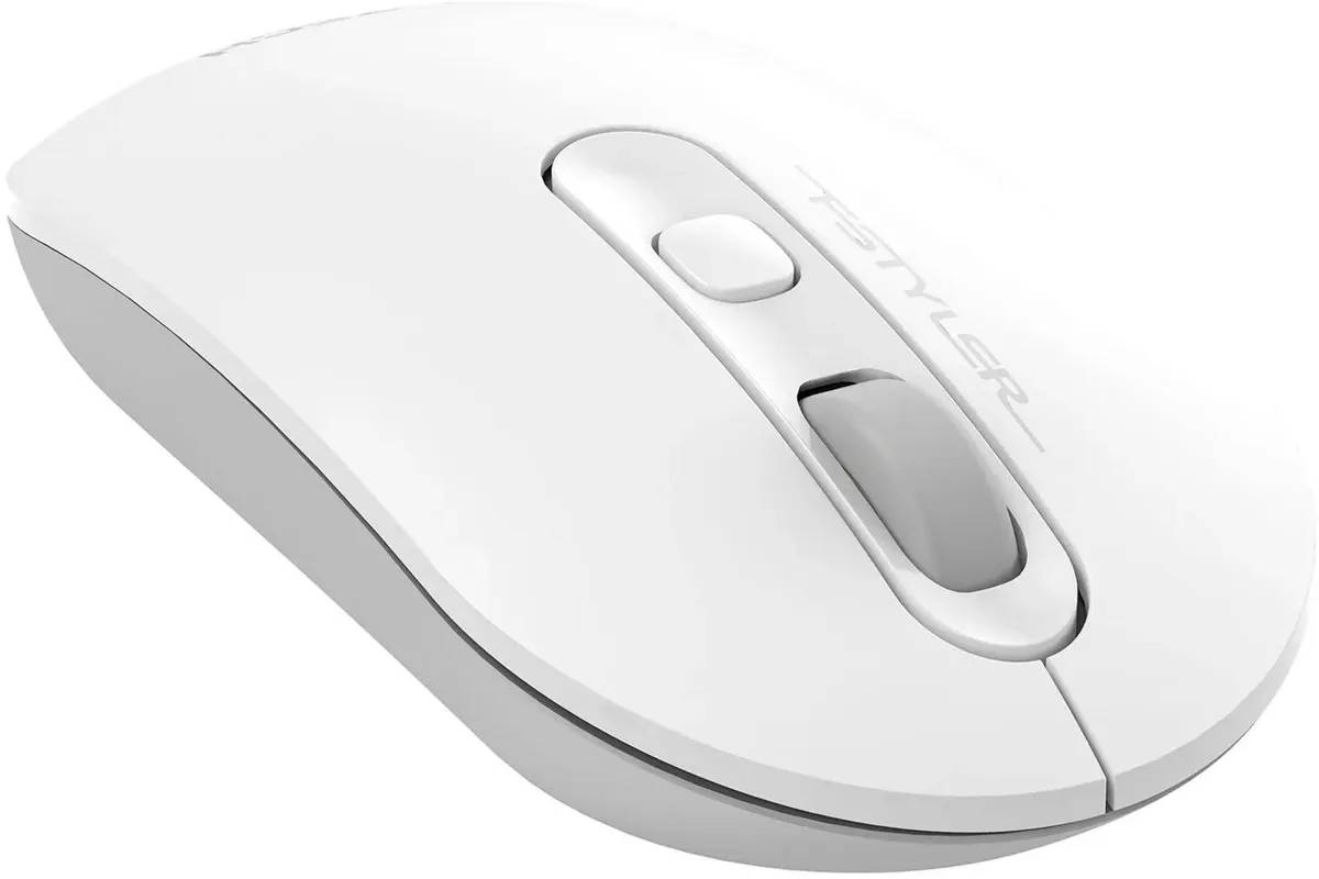 картинка Мышка A4tech Fstyler FG20S; Wireless White/ Grey Silent USB (FG20S USB WHITE) от магазина КомпьютерЦентр