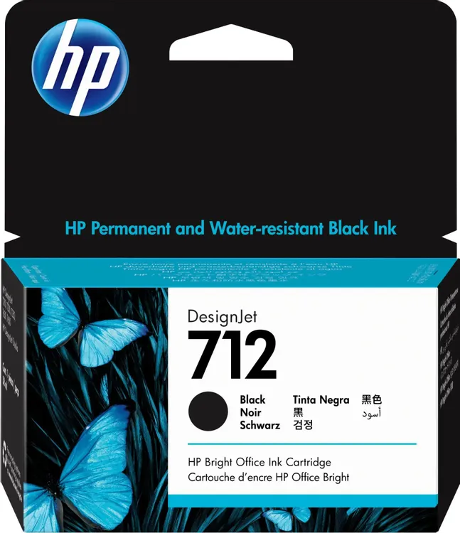 картинка Картридж струйный HP 712 3ED70A черный (38мл) для HP DJ Т230/ 630 от магазина КомпьютерЦентр