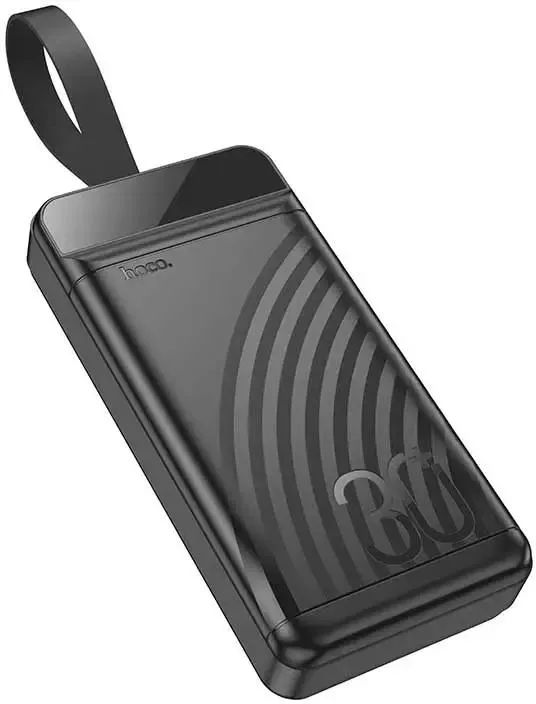 картинка Внешний аккумулятор Hoco J123B 22.5W+PD20W fully compatible power bank with digital display (30000mAh) black от магазина КомпьютерЦентр