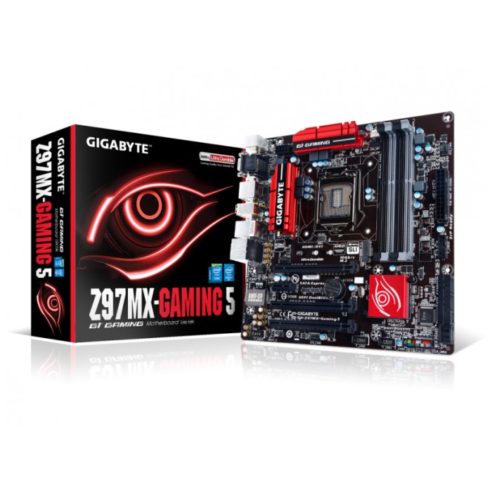 картинка Материнская плата Gigabyte GA-Z97MX-Gaming 5 (GA-Z97MX-Gaming 5) от магазина КомпьютерЦентр