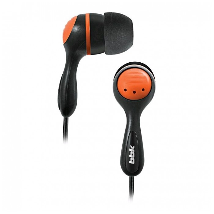 картинка Наушники BBK EP-1210S Black/ Orange (EP-1210S) от магазина КомпьютерЦентр
