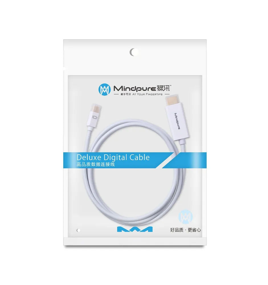 картинка Кабель MiniDP /  Mini DisplayPort (M) - HDMI (M) 1080P Mindpure AD008 3м от магазина КомпьютерЦентр