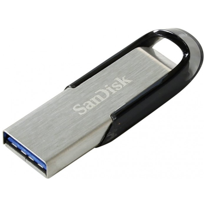 картинка Флешка USB SanDisk 128Gb Cruzer Ultra Flair Silver/ Black USB 3.0 (SDCZ73-128G-G46) от магазина КомпьютерЦентр