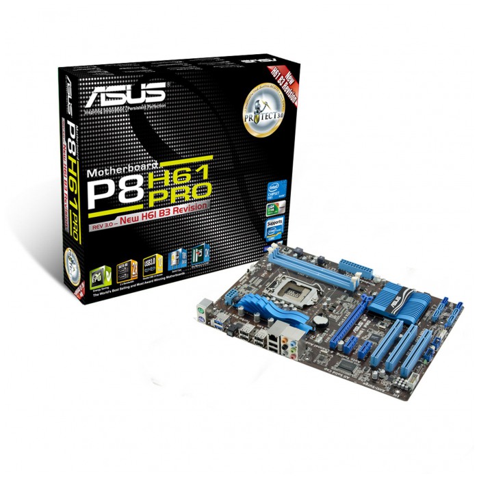 картинка Материнская плата Asus P8H61 Pro (P8H61 Pro) от магазина КомпьютерЦентр