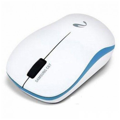 картинка Мышка Samsung Pleomax Wireless Milky Wave White/ Blue (MOC-510BL) от магазина КомпьютерЦентр