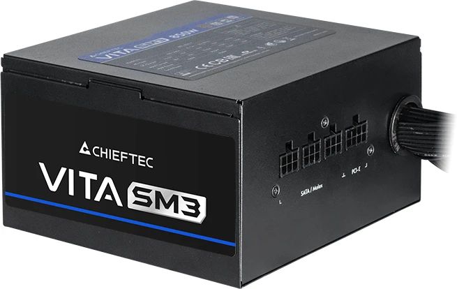 картинка Блок питания Chieftec ATX 850W Vita SM3 BPX-850-C 80+ bronze (20+4pin) APFC 120mm fan 6xSATA RTL от магазина КомпьютерЦентр