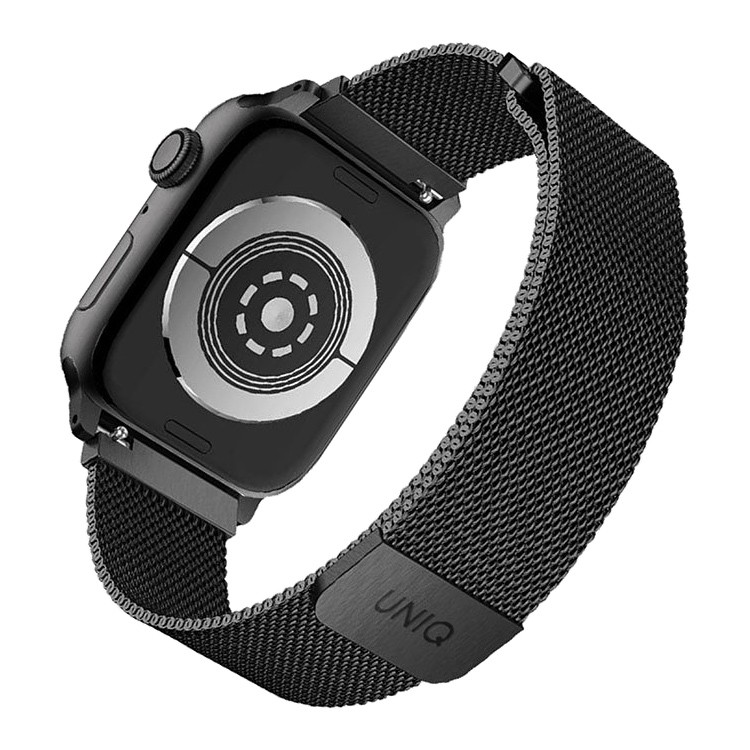 картинка Стальной ремень мелкое плетение Uniq DANTE для Apple Watch 38/ 40 Graphite (40MM-DANGRP) от магазина КомпьютерЦентр