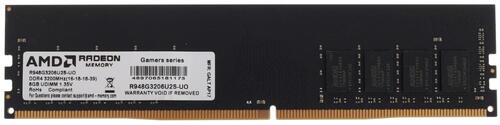 картинка DIMM DDR4 8Gb 3200MHz PC4-25600 AMD CL16 Radeon R9 Gamer Series 1.2V (R948G3206U2S-U) от магазина КомпьютерЦентр