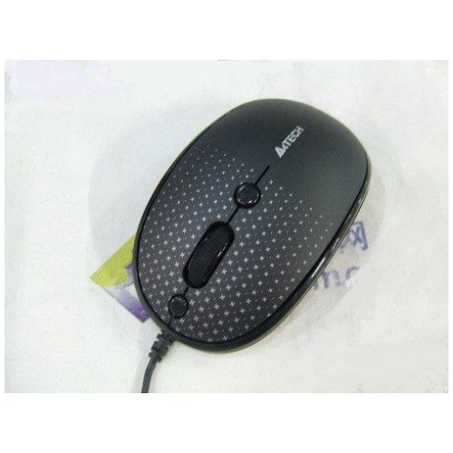 картинка Мышка A4tech N-556FX Star Black USB (N-556FX-2) от магазина КомпьютерЦентр