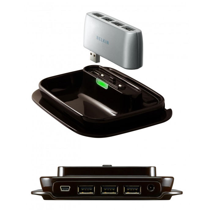картинка HUB USB Belkin F5U706EJ (3-port + 4-port) Brown/Silver (F5U706EJ) от магазина КомпьютерЦентр