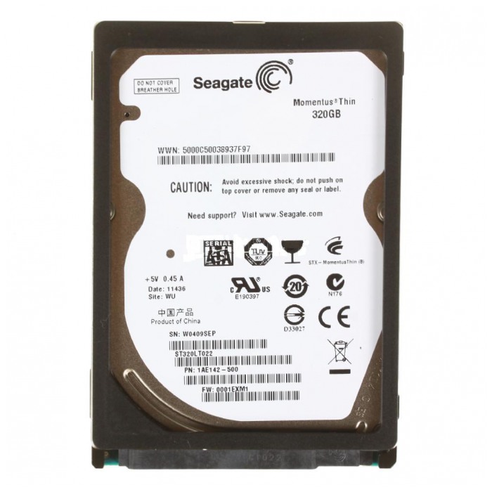 картинка Жесткий диск Seagate Momentus Thin 320Gb 16Mb 5400rpm 2.5″ SATA (ST320LT022) от магазина КомпьютерЦентр