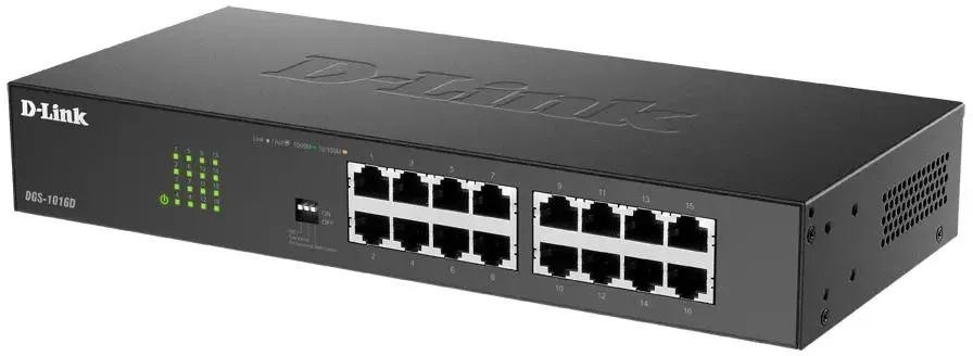 картинка Switch 16-port D-Link DGS-1016D/ J1A 16G неуправляемый от магазина КомпьютерЦентр
