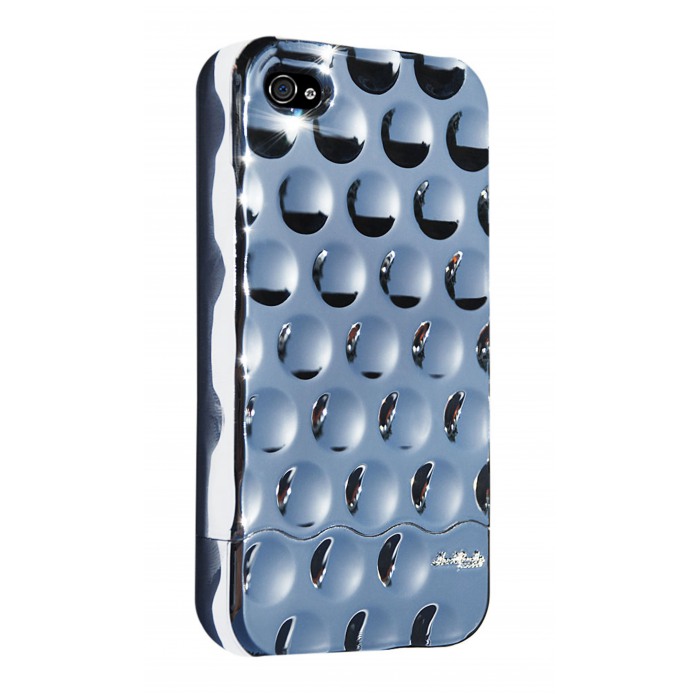 картинка Чехол Hard Candy Cases Bubble Slider Chrome/Chrome for iPhone 4 (BS4G-CHR-CHR) от магазина КомпьютерЦентр