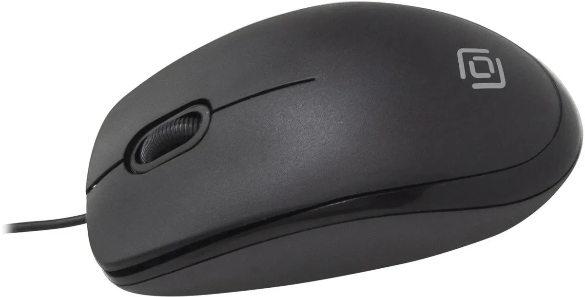 картинка Мышка Oklick 195M 1200dpi Optical Mouse USB for notebook Black (M218 Black) от магазина КомпьютерЦентр