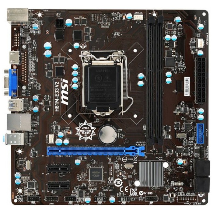 картинка Материнская плата MSI H81M-E33_V2 (H81M-E33_V2) от магазина КомпьютерЦентр