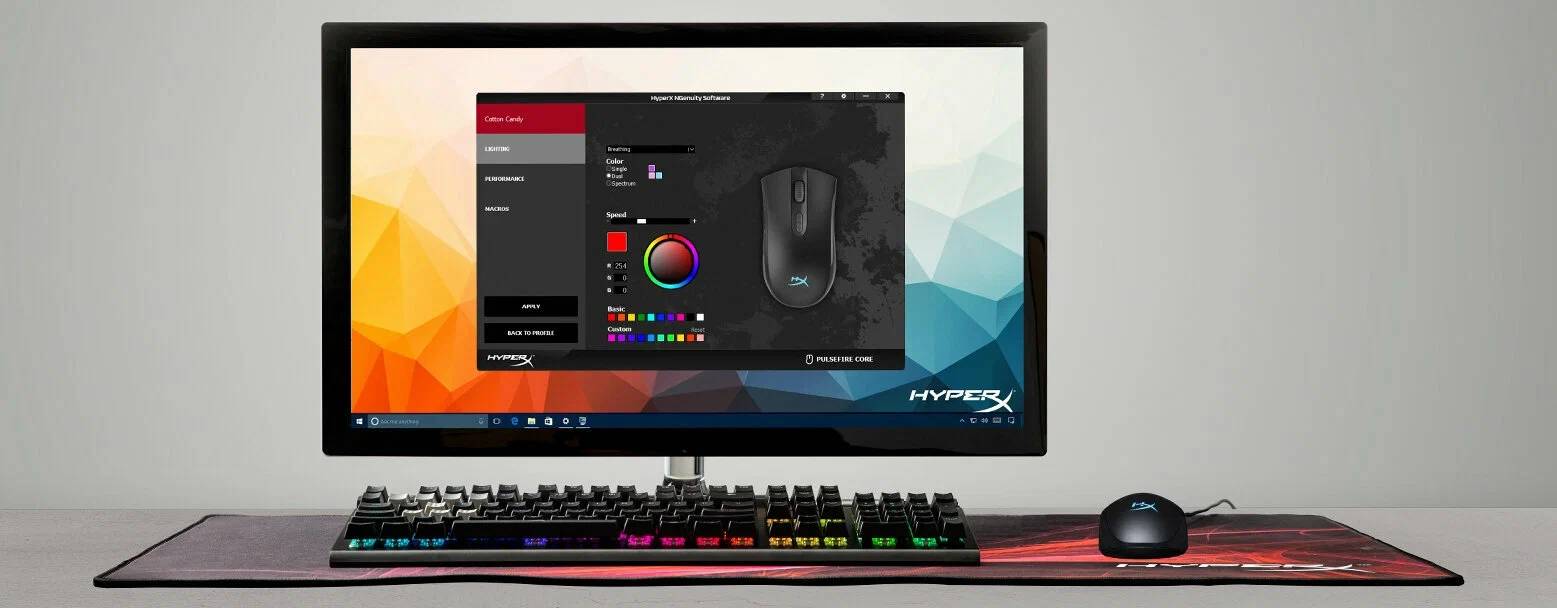 картинка Мышка HyperX Pulsefire Core RGB (HX-MC004B) 4P4F8AA oem от магазина КомпьютерЦентр