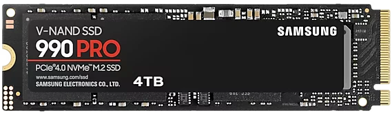 картинка SSD накопитель 4Tb Samsung 990 Pro M.2 2280, PCI-E 4.0 x4, 7450/ 6900, NVMe (MZ-V9P4T0BW) от магазина КомпьютерЦентр