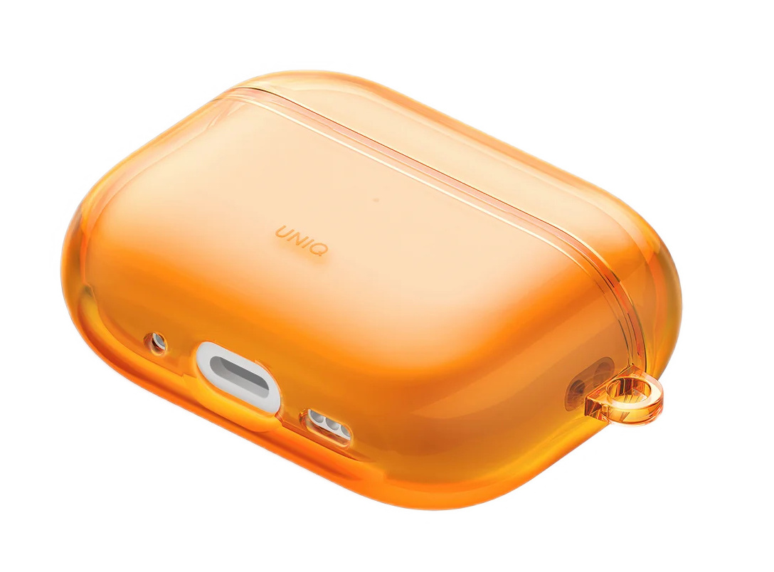 картинка Чехол Uniq Glase TPU Golden Citrus для AirPods Pro 3, оранжевый от магазина КомпьютерЦентр