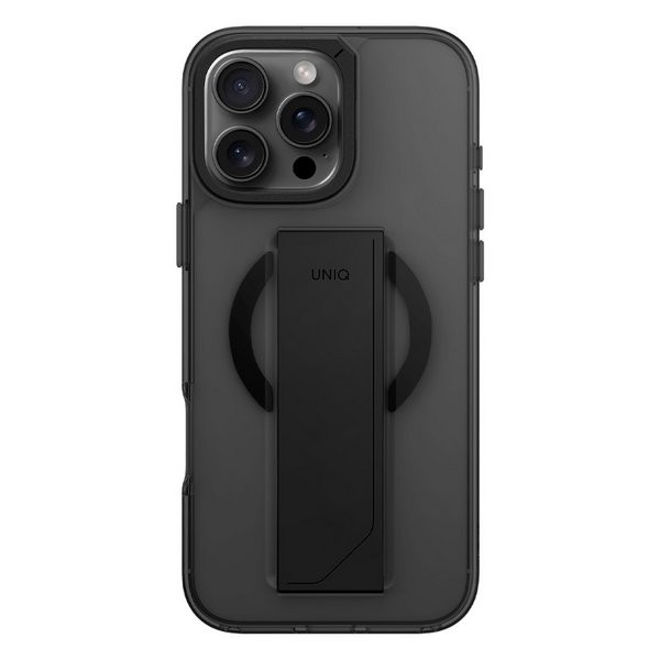 картинка Чехол Uniq HYBRID HELDRO Max WITH CAMERA STAND (MagSafe) для iPhone 16 Pro MAX 6.9'', SMOKE (IP6.9P(2024)-HELMMSMK) от магазина КомпьютерЦентр