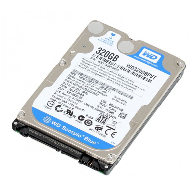 картинка Жесткий диск Western Digital 320Gb Scorpio Blue AFT 2.5″ SATAII 5400rpm 8Mb (WD3200BPVT) от магазина КомпьютерЦентр