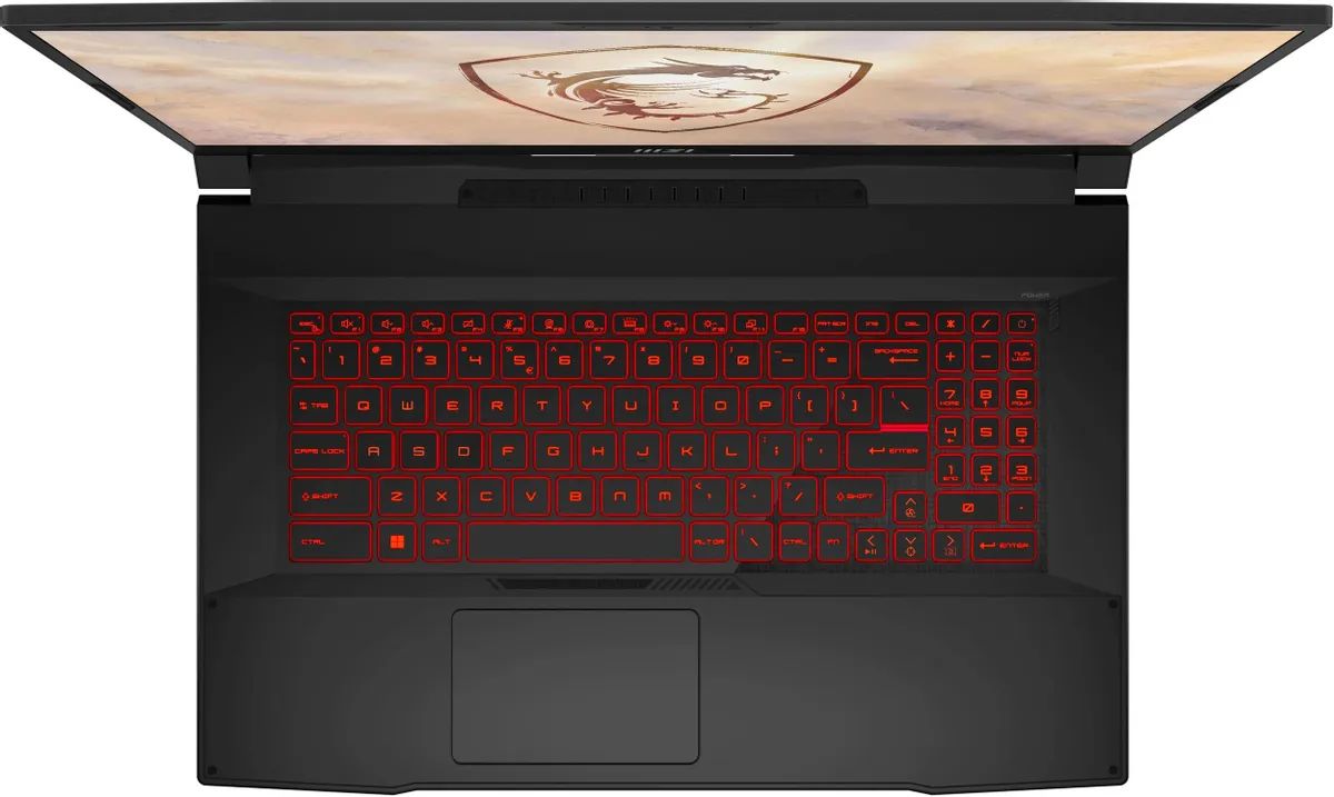 картинка Ноутбук MSI Katana 17 B13UCR-1612XRU (9s7-17L541-1612) 17.3'', IPS, Intel Core i5 13420H (2.1), 16Gb DDR5, 1Tb SSD, NVIDIA GeForce RTX 3050 4Gb, FreeDOS, Black от магазина КомпьютерЦентр