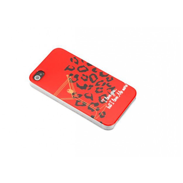 картинка Чехол TTAF Sex And The City I Love You Leopard for iPhone 4S Red (90670) от магазина КомпьютерЦентр