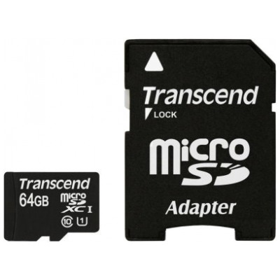 картинка Карта памяти Transcend 64Gb microSDXC Premium Class 10 UHS-1 (TS64GUSDU1) от магазина КомпьютерЦентр
