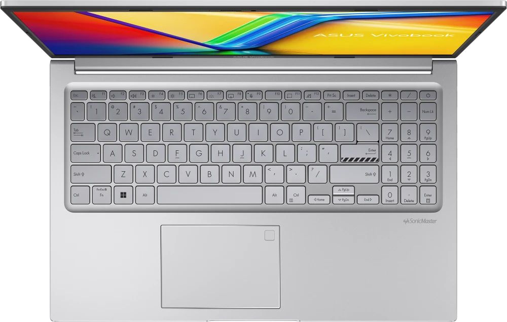 картинка Ноутбук ASUS Vivobook 15 X1504VA-BQ591 15.6'', FHD, Core 5 120U /  16Gb/  512Gb SSD/  Intel Graphics/  DOS/  Cool Silver от магазина КомпьютерЦентр