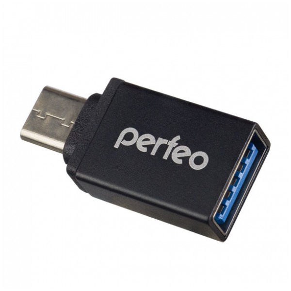 картинка Адаптер Perfeo OTG Type C Black (PF-VI-O006) от магазина КомпьютерЦентр