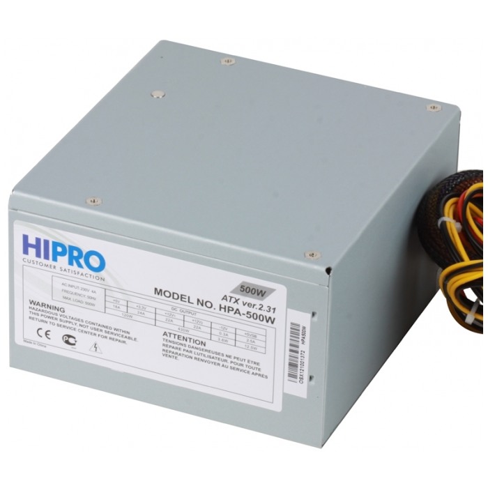 картинка Блок питания Hipro 500W HPA500W (HPA500W) от магазина КомпьютерЦентр
