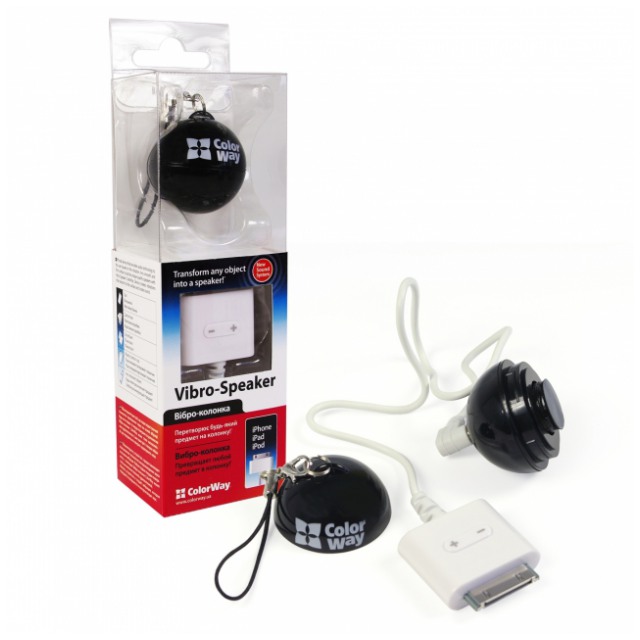 картинка Колонки ColorWay CW-003 Black for iPhone/ iPad (CW-SPB03BK) от магазина КомпьютерЦентр