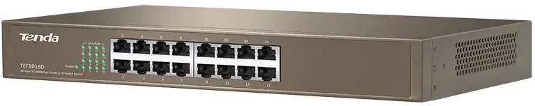 картинка Switch 16-port Tenda TEF1016D неуправляемый от магазина КомпьютерЦентр