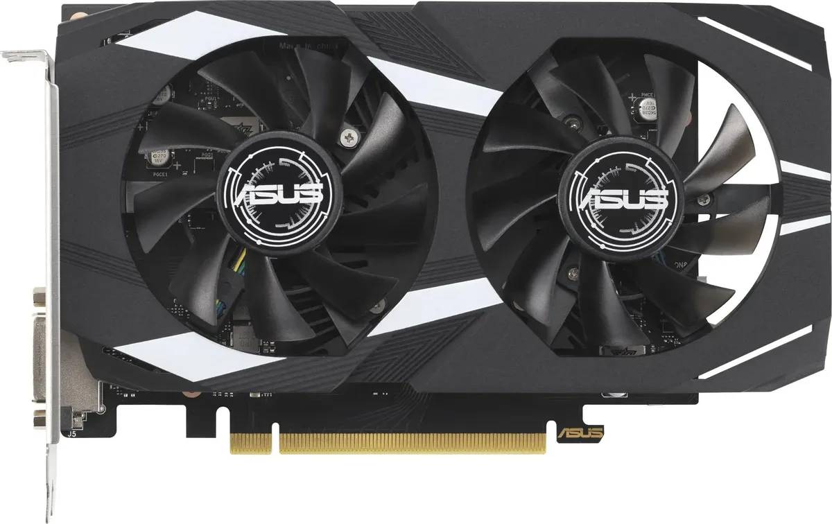 картинка Видеокарта 6Gb GDDR6 GeForce RTX 3050 Asus (DUAL-RTX3050-O6G) от магазина КомпьютерЦентр