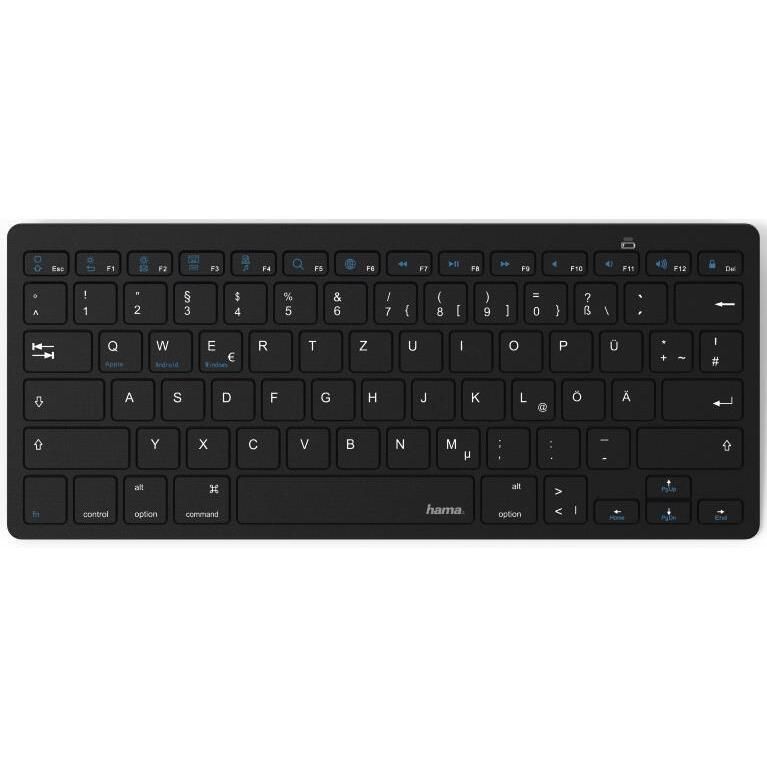 картинка Клавиатура Hama KEY4ALL Black BT Slim Multimedia for notebook (R1182582) от магазина КомпьютерЦентр