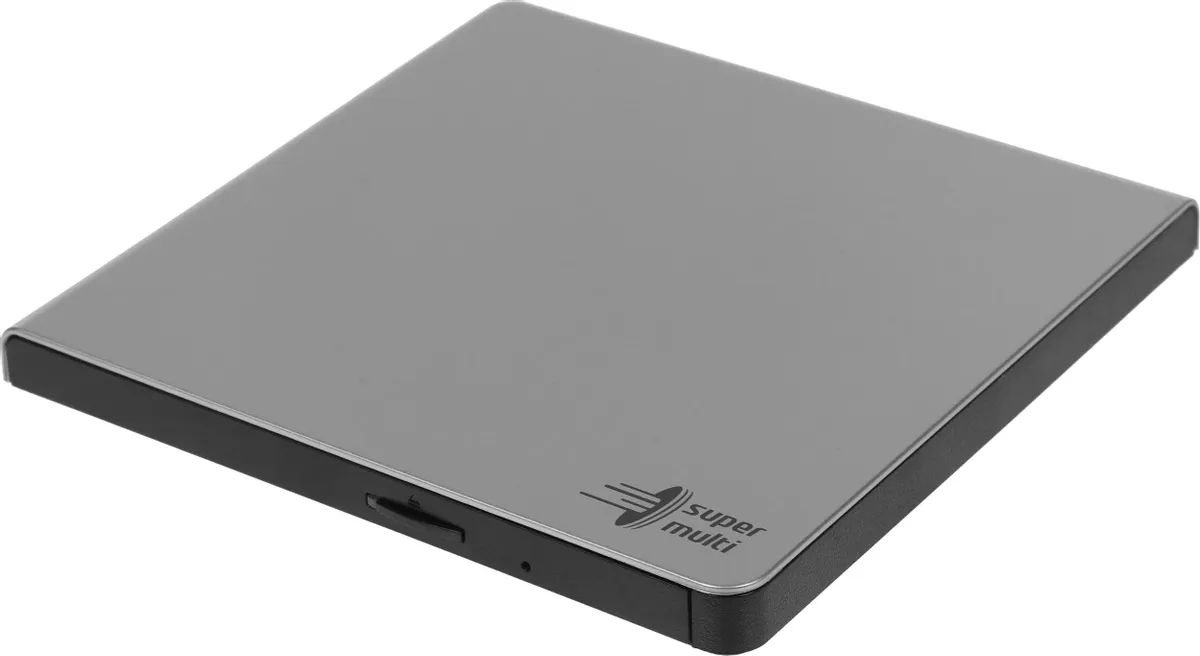 картинка Привод внешний DVD-RW LG Super Multi GP57ES40, Slim, Silver, USB от магазина КомпьютерЦентр