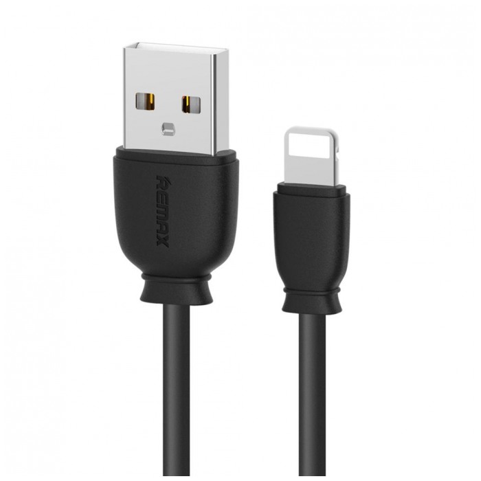 картинка Дата-кабель Remax Data Cable Lightning Suji series 100cm 2.1A RC-134i Black (RC-134i Black) от магазина КомпьютерЦентр